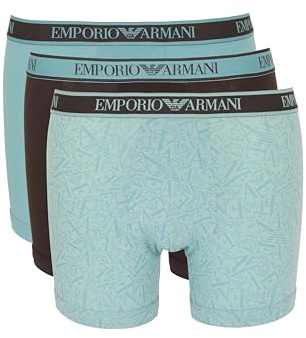 Emporio Armani Man's CORE Logoband 3-Pack Boxer Brown M