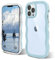 ORDA Case for iPhone 14 Pro Case,Cute Wave Frame Curly Shape for iPhone 14 Pro Phone Case Shockproof Hard PC Phone Cover for Women and Girls Compatible iPhone 14 Pro 6.1 inchs Blue