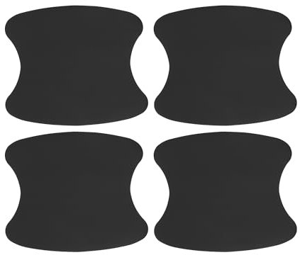 Motoforti Car Door Handle Cup Protector Door Handle Scratches Protective Films 3.54x3.93 Anti-Scratches PVC Black 4 Pcs