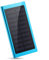 Power Bank Solar External Battery 20000Mah Dual USB Portable Charger with LED Lights Thin Camping Emergency Battery Backup for Smartphones, Tablets,Blue