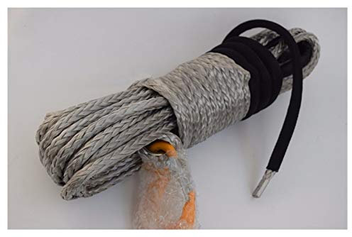 Windenseil, Silber 10mm * 30m Synthetisches Windenseil, Spektrenseil 10mm, AFF Road Seil, Plasmawinchkabel,für den Innen- und Außenbereich