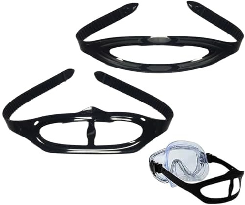 GNHG 2 Pz Cinturino Maschera Sub Silicone 55cm, Fascia Regolabile Universale per Maschera Subacquea, Ricambio Cinghia Maschera Snorkeling Immersioni Nuoto Piscina Spiaggia Antiscivolo Accessori Sub