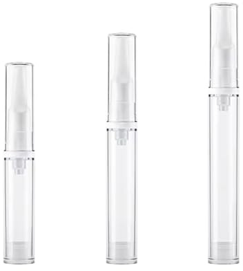 travel bottles Transparente Foundation-Spenderflasche, tragbarer Reise-Essenz-Probenbehälter, Airless-Vakuum-Augengel-Creme, leere Tuben(3PC-mix)