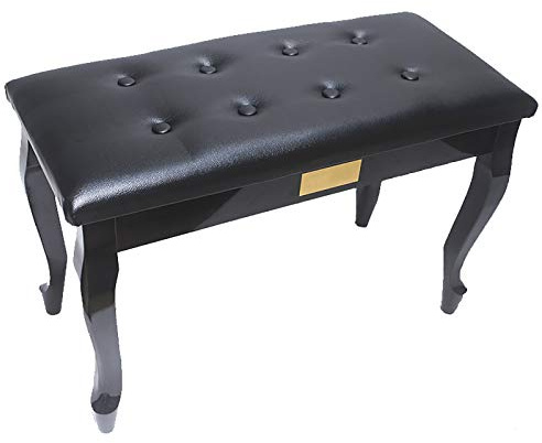 YHEIANJ Piano Bench with Storage Compartment and Anti Slip Design Double Music Keyboard Stool for Dressing Table Bold Stool Legs