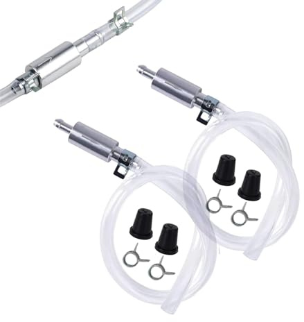 GREATRICH Purgeur de Frein Moto Voiture, Kit de Purgeur de Frein avec Valve Anti-Retour, Tuyau Purge Frein Outil de Saignement de Frein Hydraulique, Compatible Moto, Voiture