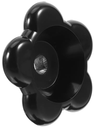 Healeved Poignée Valve Bakélite Noire à Motif Floral 8X8X80, Volant de Vanne pour Robinet Extérieur Industriel, Mécanisme à Tige Carrée pour Radiateur