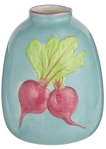 BUTLERS Vase 18 cm Dolomit - Veggie - Deko-Vase für Schnittblumen oder Sonnenblumen | Tischdeko für Esszimmer, Küchentisch