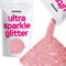 Paillettes mixtes pêche rose irisé mélange de paillettes ultra scintillantes pour ongles visage festival Noël Halloween maquillage épaisses fines 100 g/3,5 oz