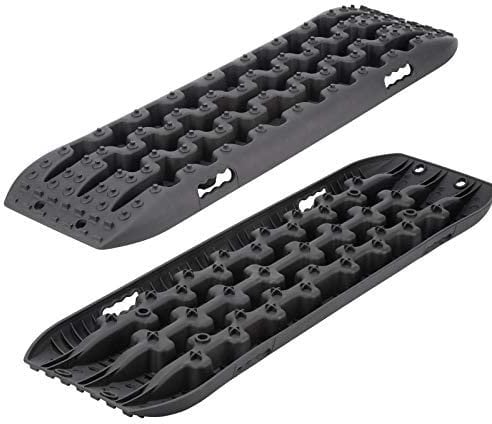 Rhino 4x4 Rettungsweg-Leiter 10T Off-Road Traktionsgriff Winterbretter Sand/Schlamm/Schnee x2 (Schwarz)