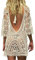 EDOTON Traje de Baño, Vestido de baño de Bikini con Encaje de Crochet y Espalda Abierta de Mujer