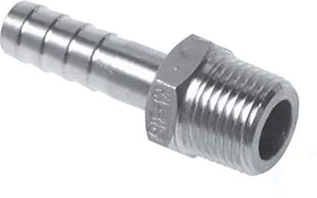 Gewindetülle Gewinde NPT 3/8 - 9 mm, 16 bar Edelstahl Schlauchtülle Schlauchverbindung