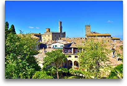 Premium Textil-Leinwand 45 x 30 cm Quer-Format Volterra | Wandbild, HD-Bild auf Keilrahmen, Fertigbild auf hochwertigem Vlies, Leinwanddruck von Andreas Berger