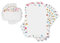 Friendly Fox Briefpapier Set Blumen, DIN A4 Briefpapier Erwachsene, 20 Blatt inkl. 20 Umschläge, einseitig bedruckt