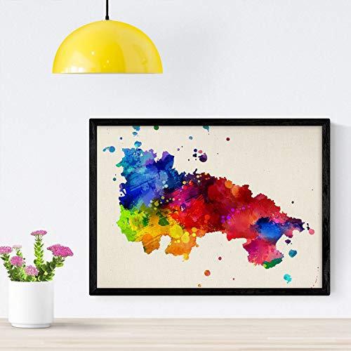 Nacnic Plakat mono pipi. Filmblätter, Filme und Schauspieler. Alte Filmplakate mit Aquarell-Stil. A4-Format