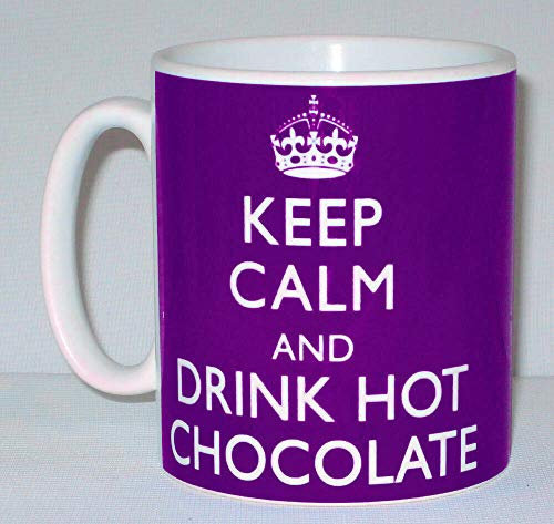 Keep Calm And Drink Hot Chocolate Ceramic Mug Funny Novelty Gift