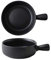 DSFHKUYB French Onion Soup Bowls With Handles Porcelain Bowls for Soup Cereal chili beef stew,Black