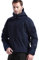 FREE SOLDIER Giacche Militari Softshell da Uomo Fodera in Pile da Esterno Giacca Antivento Impermeabile con Cappuccio Giacche tattiche Calde Multitasche per Escursioni di Caccia(Blu Navy,M)