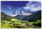 ARTLAND Wanddeko Leinwand Bilder Wandbild 90x60 cm Alpenbilder Landschaft Berge Südtirol Gebirge Alpen Natur U1YX