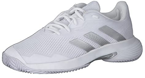 Adidas Damen Courtjam Control W Shoes-Low (Non Football), FTWR White Silver Met FTWR White, 40 2/3 EU