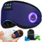 LC-dolida Schlafmaske mit Bluetooth Kopfhörer, 3D Bluetooth Schlafmaske, 3D Augenmaske für Schlafmaske, Schlafkopfhörer für Seitenschläfer, Meditation, Geschenke (Matte Blau)
