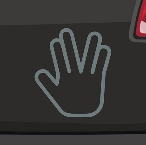 Vulkaniergruß Aufkleber 6 Größen 21 Farben- Vulcan Salute Spock Gruß Fun Sticker