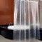 Rideau de douche de salle de bain, cube d'eau transparent 3D, lavable à l'eau, sans moisissure, avec 12 œillets et crochets en plastique, pour douche ou baignoire à la maison- (180 x 180 cm)