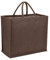 La Cordeline Sac Cabas en Toile de Jute 25L 45x19x33cm, Marron Chocolat - Sac courses