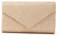 EVEOUT Pochettes et clutches pour Femmes Pailleté Pochette de soirée Sac à main enveloppe avec chaîne Bourse pour Fête Champagne