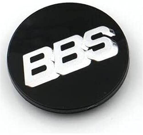 KUPK 4 Stück Nabendeckel Radnabendeckel für BBS 70mm, Radnabenkappen Radnabenabdeckung Wasserdicht Staubdicht Felgendeckel mit Logo,Black Silver1