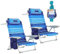 #WEJOY Faltbarer Strandkorb für Erwachsene, 4 Positionen, Aluminium, Leichter Strandkorb, niedriger Strandkorb mit Schultergurt, Getränkehalter und Kopfstütze, unterstützt 120 kg für Strand, Rasen