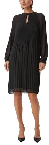 Comma Damen 2139329 Kleid, 9999 schwarz, 34