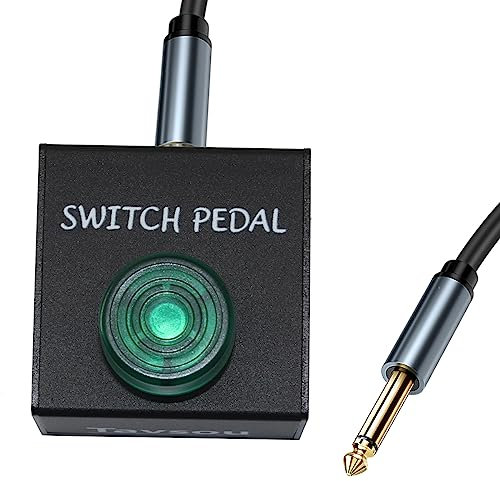 Tavsou Tap Switch Pedal Per pedale effetto chitarra Con TS Cable (Green)