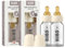 BIBS Baby Glass Bottle. Lot de 2. Anti-colique. Embout rond en latex de caoutchouc naturel. Favorise l’allaitement naturel, Complete Set - 110 ml (Pack of 2), Ivory
