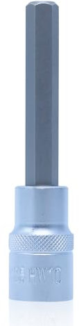 CCLIFE Douille Hexagonale de 1/2 10 mm CR-V Acier S2 Pour Clé à Douille 100 mm Longueur 1 PCS HW10