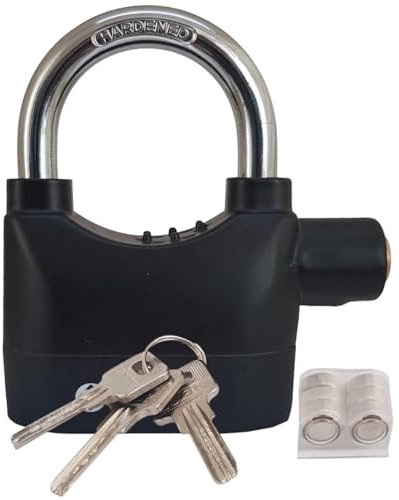 Motion Sensor Activated Siren Alarm Motorcycle Disc Lock Padlock Weatherproof