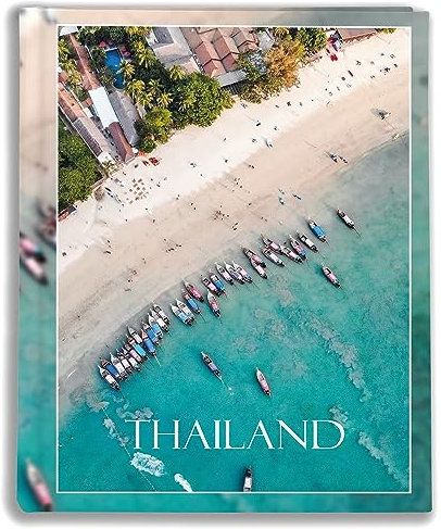 Urlaubsfotoalbum: Thailand, Fototasche für Fotos, Taschen-Fotohalter für lose Blätter, Urlaub Thailand, Handgemachte Fotoalbum (15x21 | für 60 Fotos)