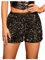 GORGLITTER Damen Short mit Pailletten Party Shorts Freizeitshort für Nacht Club Festivals Outfits Glänzend Kurz Hose Gold M