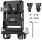 SIRUI V Lock Mount akku, Universelle V-Mount Batterieplatte mit Dual 15mm Rod Clamp für Kamerastromversorgung, Schnellverschluss-Set mit Mehrfach-Befestigungspunkten, AM-VM01