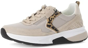 Gabor Damen Low-Top Sneaker, Frauen Halbschuhe,schnürschuhe,schnürer,straßenschuhe,Strassenschuhe,Sportschuhe,oasi/Natur Kombi,41 EU / 7.5 UK