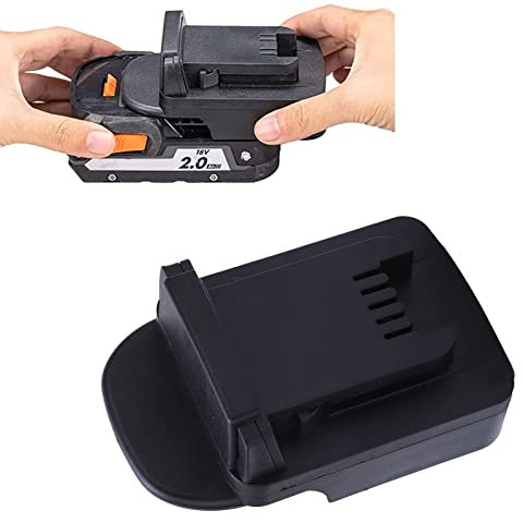 Adaptateur de Batterie pour Outil électrique, Adaptateur de Batterie pour Professional, pour Batterie au Lithium Adaptateur d'outils électriques, convertisseur de Courant, Noir