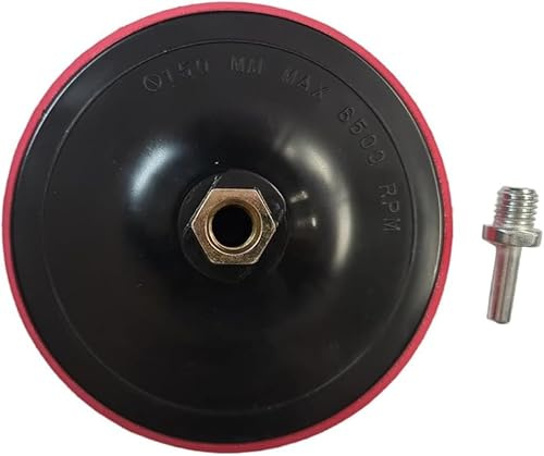 Schleifteller mit Haken und Ring M14 100-125-150-180mm mit Bohrfutter für Bohrmaschine und Winkelschleifer 8500rpm max (115mm)