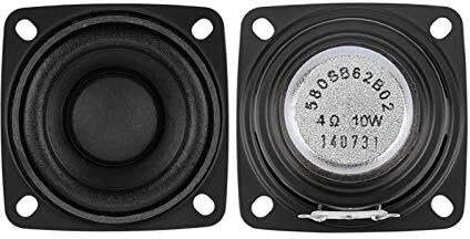 2 Pcs 2 Inch 4ohm Full Range Speaker Sound Music Speakers Driver 10W 15W 20W Radio Loudspeaker DIY For Home Audio System(4 Ohm 10 W)