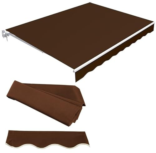 Awning Sunshade Shelter, Outdoor Patio Canopy Sunsetter Deck, Retractable Gazebo Outdoor Canopy, Sun Shade Canopy Shelter for Patio Garden Balcony, Polyester Sunshade Canopy Shelter Cover(4x3m(13.1x9.