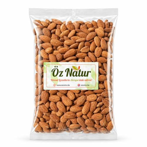 Öz Natur Mandeln Geröstet & Gesalzen, 800g, aus Südafrika, Knackiger Snack mit Salz und Sonnenblumenöl