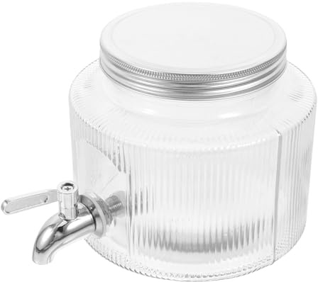 BESTonZON Dispensador de Agua de Diseño Grifo y Acero Inoxidable para Nevera Capacidad de 2.8l Adecuado para Uso en