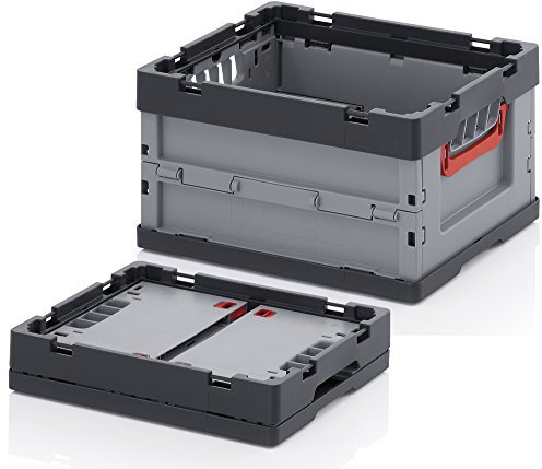 Auer Packaging 5x Profi-Faltbox 40 x 30 x 22 - Set mit stabilen Klappboxen stapelbar faltbar 40x30x22