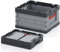 Auer Packaging 5x Profi-Faltbox 40 x 30 x 22 - Set mit stabilen Klappboxen stapelbar faltbar 40x30x22