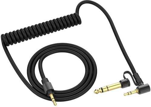Sqrmekoko Replacement Extension Aux Auxiliary Audio Cord Cable Wire for Beats by Dr Dre Pro/Detox Edition Headphones(Black)