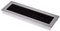 SOTECH 2 x pasacables Toledo de aluminio anodizado plata 200 x 70 mm Dimensión de montaje: 190 x 62 x 15,3 mm