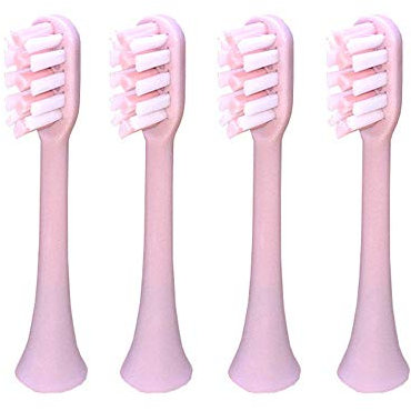 Unbekannt Ersatz-Zahnbürstenköpfe für Soocas / Xiaomi Mijia Soocare X3 (2er Pack, Schwarz, 8 cm, Mittel, UV-sterilisiert)